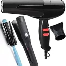 UKSTYLZ HAIR DRYER 1500 WATT WITH 522 HAIR STRAIGHTENER AND ROLLING COMB (MULTICOLOR) Personal Care Appliance Combo (Hair Dryer, Hair Straightener, Hair Styler)-picture-17