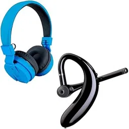 Cospex Combo Pack of 2 Items - Comfortable On-Ear Bluetooth Wireless Headphone, S209 Bluetooth Headset (1 Year Warranty)-picture-67