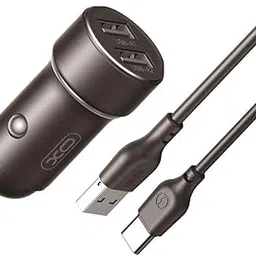 XO CC53 Dual USB 12W Car Charger with Type-C Cable, Fast Charging Adapter for Car, Compatible with Smartphones, Tablets, GPS Devices – Compact and Durable-image-36