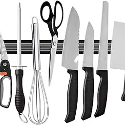 Aqtus Wall Mount Magnetic Knife Bar Strong Magnetic Strip for Knife, Scissor, Kitchen Tools, Garage Magnet Kitchen Knife Holder-picture-11