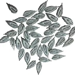 D.P. designer Zardosi Work Dapka Leaf for Dresses Designs Saree Blouse Lehenga Choli Dupatta Rakhi Home Decoration and Craft (Silver) -100-image-3