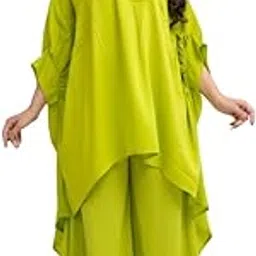 sun-rose fashions Boutique Collection High Low Style Free Size Kaftan With Pant tunic Cover up Caftan Top Shirt | Festive Look (5XL)-picture-14