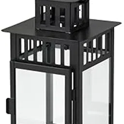 IKEA BORRBY Lantern for tealight, in/Outdoor Black, 20 cm-picture-66