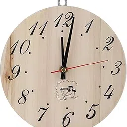 Sauna Wooden Clock, Premium Wood Sauna Clock, Decorative Timer for Sauna Room - Heat-Resistant-picture-17