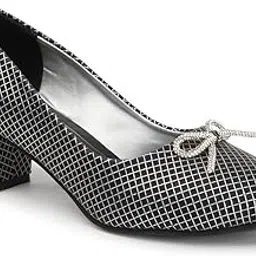 carlton london Women Stylish Slipon Pump Shoes with Block Heels, Pointed Toe for for Casual, Office and Daily Use-picture-58