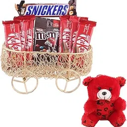 SFU E Com Twist Of Flavors Chocolate Combo | Valentine Teddy Bear With Chocolate Combo | Valentine Chocolate Hamper | 964-picture-29