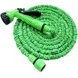 KPS Hose Pipe Plastic Spray Watering Gun (50 Ft. / 15 Mt) Gardening Stretchable (Multi-COLOR) FlexibleWater Hosepipe With 7 Function Nozzle Use For Garden, Watering, Car Washing, Cleaning-picture-32