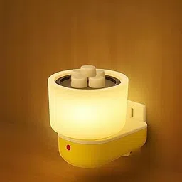 HUISCO Electric Kapoor Dani Diffuser with Night Lamp | Plug-in Aroma Burner for Pooja Room, Home & Office | Heat Resistant ABS Plastic | Compatible with Camphor & Essential Oils | (Green/Yellow)-picture-17