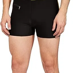 i-swim MENS COSTUME IS-5248 BLACK YELLOW MANTONGNI SIZE FREE SIZE WITH GOGGLES SILICONE IS-1600 WITH POUCH SKY AND 100% SILICONE SWIMMING CAP PLAIN BLACK-picture-25