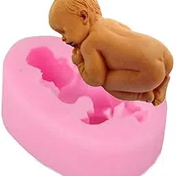 RKPM HOMES 3D Baby Silicone Fondant Mold Baby Shower Cake Topper DIY Cupcake Decoration Birthday Party Tool for Sugarcraft, Chocolate, Resin, Candy Mold (Baby Reverse Sleaping)-picture-55