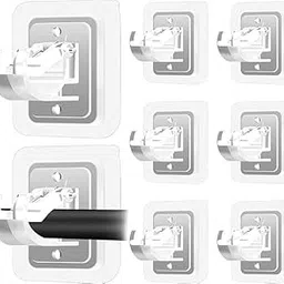 Crockett No Drill Curtain Rod Brackets No Drilling Self Adhesive Curtain Rod Holder Hooks Nail Free Wall Hooks Curtain Hangers for Bathroom Shower, Window,Kitchen Home and Hotel (8 pcs Transparent)-picture-27