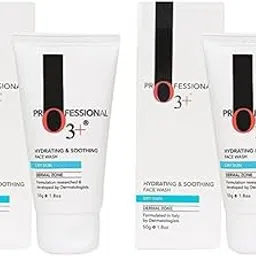 O3+ Hydrating & Soothing Face Wash with Aloe Vera and Cucumber Extracts, 50g (Pack of 2)-picture-36