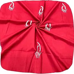 palash Women's Yellow Hand Embroidered Chanderi Fabric-picture-17