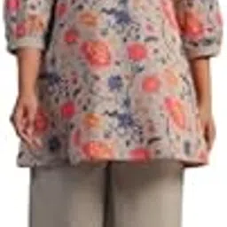 Women's Pure Cotton Grey Co-ord Set-image-39