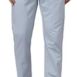 van heusen Men's Regular Fit Solid Satin Chinos Without Stretch-picture-44
