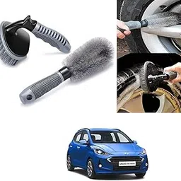 Auto Addict Combo Car Tyre Cleaner Wheel Tire Brush and Alloy Brush for Grand i10 Nios-image-98