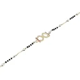 adwitiya collection Women Gold Plated Stone-Studded Traditional Mangalsutra Bracelet-picture-11