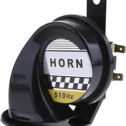 UJEAVETTE Car Motorcycle 130dB Loud Snail Air Horn Siren Waterproof 510hz 12V DC Black-image-29