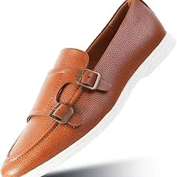 monkstory Yacht Club Double Monk Slip-Ons - Tan-picture-11