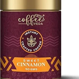 CoffeeVeda Sweet Cinnamon Instant Crafted Coffee Powder Can 50 Gms-picture-37