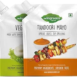 Wingreens Farms Premium Veg Mayo (200g) + Tandoori Mayo (200gm)-image-14