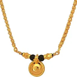 radha's creations Mangalsutra 24" with single vati one gram gold for women No.423-picture-19