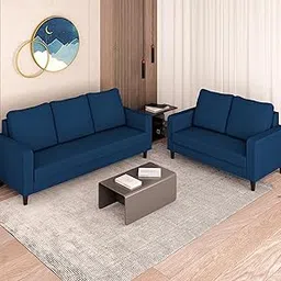 Adorn India Chandler Decent 3+2 5 Seater Sofa Set (Blue) (3 Year Warranty)-picture-27