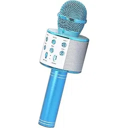 Kids Karaoke Microphone for Singing: Bluetooth Karaoke Microphone Wireless - Perfect Christmas Birthday Gifts for 2 3 4 5 6 7 8 Year Old Girls Toys (Blue)-picture-33
