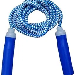 Simran Sports Cotton Rope Fitness Skipping Rope Blue image 1