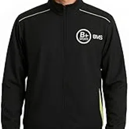 BMS Track Jacket 4-Way Stretch with inside mesh, Quick Dry, Lightweight & Comfortable for men & women-image-1