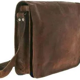 anshika international 11 Inches Leather Dusky Brown Messenger Bag-picture-17