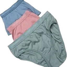 FitSilk Women Hipsters Panties 100% Super Soft Cotton Hipster Ladies Plain Bright Panty/Innerwear Soft Panties Underwear Combo Pack 3-picture-43