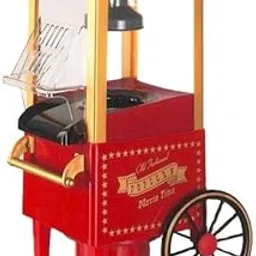 Popcorn Machine, DIY Vintage Retro Electric Hot Air Popcorn Machine Family Party Tools Children's Gifts-image-15