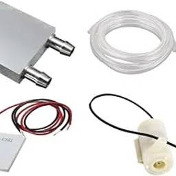 SP Electron Combo Of Peltier Aluminum Water Cooling Block, 12706 Peltier Module, PVC Tube Clear Flexible Pipe & 3V - 12V DC Submersible Pump-image-90