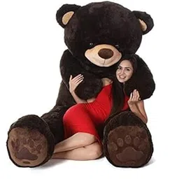 KHUSHBU Toys Chocolate Color Teddy Bear 6 Feet – Soft Plush Giant Stuffed Animal Toy for Girls, Girlfriend, Baby Shower, Birthday, Valentine’s Day Gift (Chocolate/72 inch)-picture-37