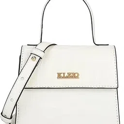 kleio PU Leather Mini Handbag for Women with Top Handle | Detachable Crossbody Sling for Girls | Spacious Travel Hand Bag for Ladies to Carry Essentials-picture-22