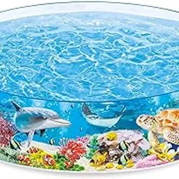 IRIS Instant Kiddie Ocean Reef Snapset Underwater Fun Paddling Water Swimming Pool for Kids, Multicolor (5' x 10")-picture-20