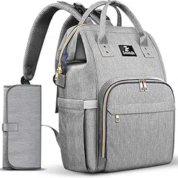 zounich Diaper Bag, Multifunction Waterproof Nappy Bags with Diaper Changing Mat-picture-38