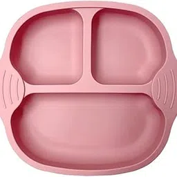 YELONA Baby Plates for Feeding with 4 Strong Suction Cups,Silicone Toddler Plates with Deep Divided for Kids to Feed Themselves,Dish Washer & Micro-Wave Oven Safe- (Olive Green,Pack of 1)-picture-26