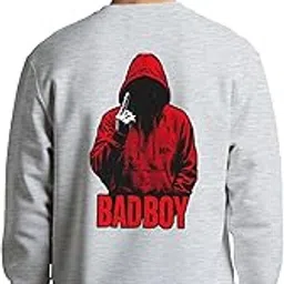 buy that trendz Sweatshirts for Men Bad Boy Graphic Printed Cotton Blend Full Sleeve Winter Pullover Regular Stylish Sweatshirt-picture-28