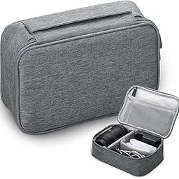 Fullmosa Portable Cable Organizer for Electronics Accessories, USB, Gadgets, Chargers, Power Bank and Hard Disks, Carrying Bag for Home&Travel with Mesh Pockets, Grey-picture-27