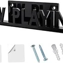 Vinyl Record Shelf Wall Mount Acrylic Album Record Holder for Picture DVD CD Black-picture-19