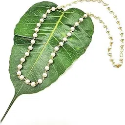 handicraft kottage Chain Leaf Moti Mala for Women and Girls-picture-23
