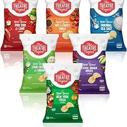 The Theatre Project Kettle Cooked Potato Chips Gourmet Handcrafted Chips for an Elevated Snacking Experience - Small Box with 6 Assorted Individual Pouches (252g)-picture-31