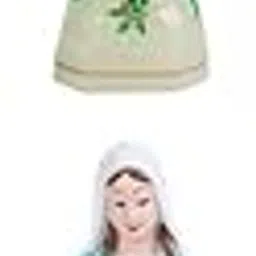 CALANDIS 2X Blessed Virgin Mary Figurine Statue 15cm Luminous 15cm Blue Coat | Figurines-picture-12