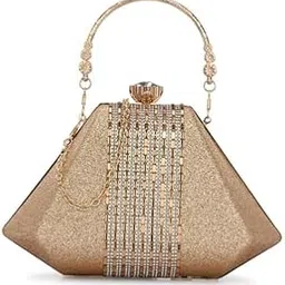 tooba Handicraft Hand Embroidered Box Clutch Bag Purse for Bridal, Casual, Wedding Bag for Women & Girls-picture-14