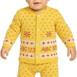 paryag Kids Toddlers' Soft, Cozy, and Trendy Woolen Round-Neck Sweater Set with Payjami and Cap-picture-63