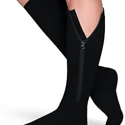theramagic TheraMagic™ Zipper Compression Socks for Men & Women, 20-30mmHg Closed Toe Graduated Zippered Compression Stocking-picture-23
