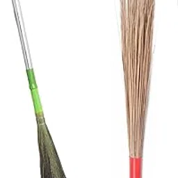JAGMOOLYA Products Clean Sweep Floor Broom with Natural Pure Bamboo Coconut Seek Jhadu & Phool Jhaud No Dust Jhadu/Broom || Jhadu for Home, Office. Bathroom and Outdoor Cleaning-image-40