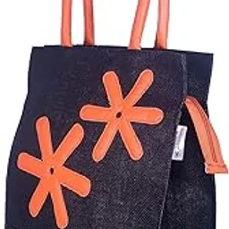 Foonty Exclusive Star Daily Use Jute Lunch Bag(Black,FFFWB6013A)-picture-32